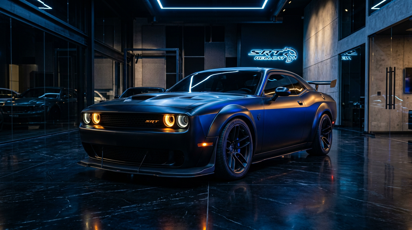 Futuristic Dodge Challenger SRT Hellcat concept preview